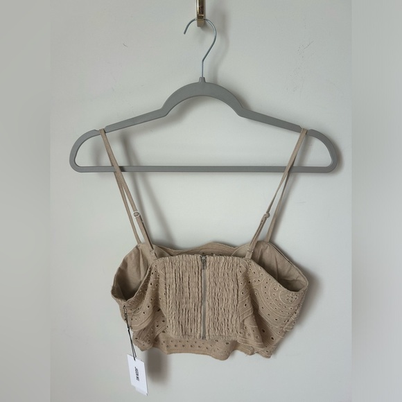 Jason Wu Tan Crop Eyelet and Skirt Set - Picture 5 of 7